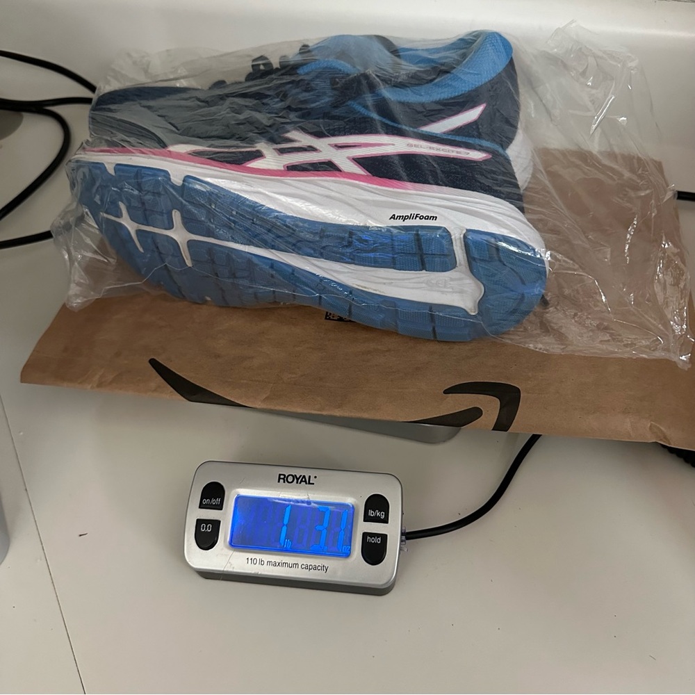 OASIS Everyday Comfort AmpliFoam Contend Blue Pink Stripe Sneakers Size … - Picture 12 of 12